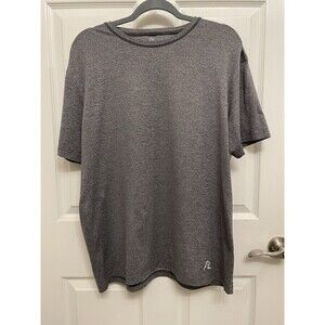 Rhoback Shirt Mens Large Gray Golf Performance Crew Neck Stretch Athletic Tee